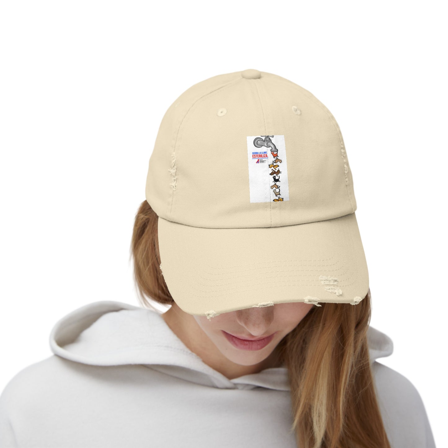 Unisex Distressed Cap ESTERILIZA