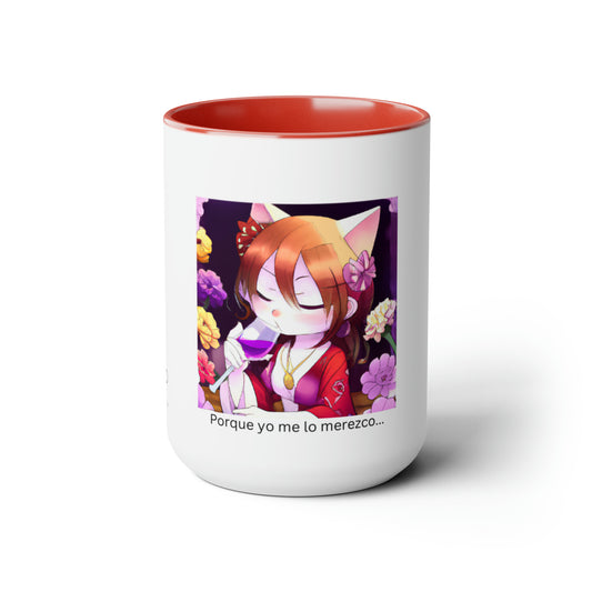 Two-Tone Coffee Mugs, 15oz