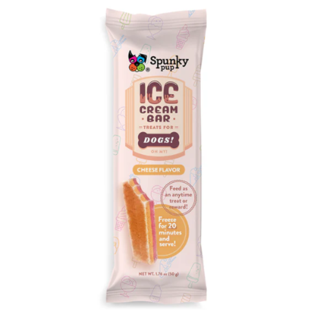 Spunky Pup Ice Cream Bar Dog Treats, 3 Flavors Pack, Cheese Vanilla Banana