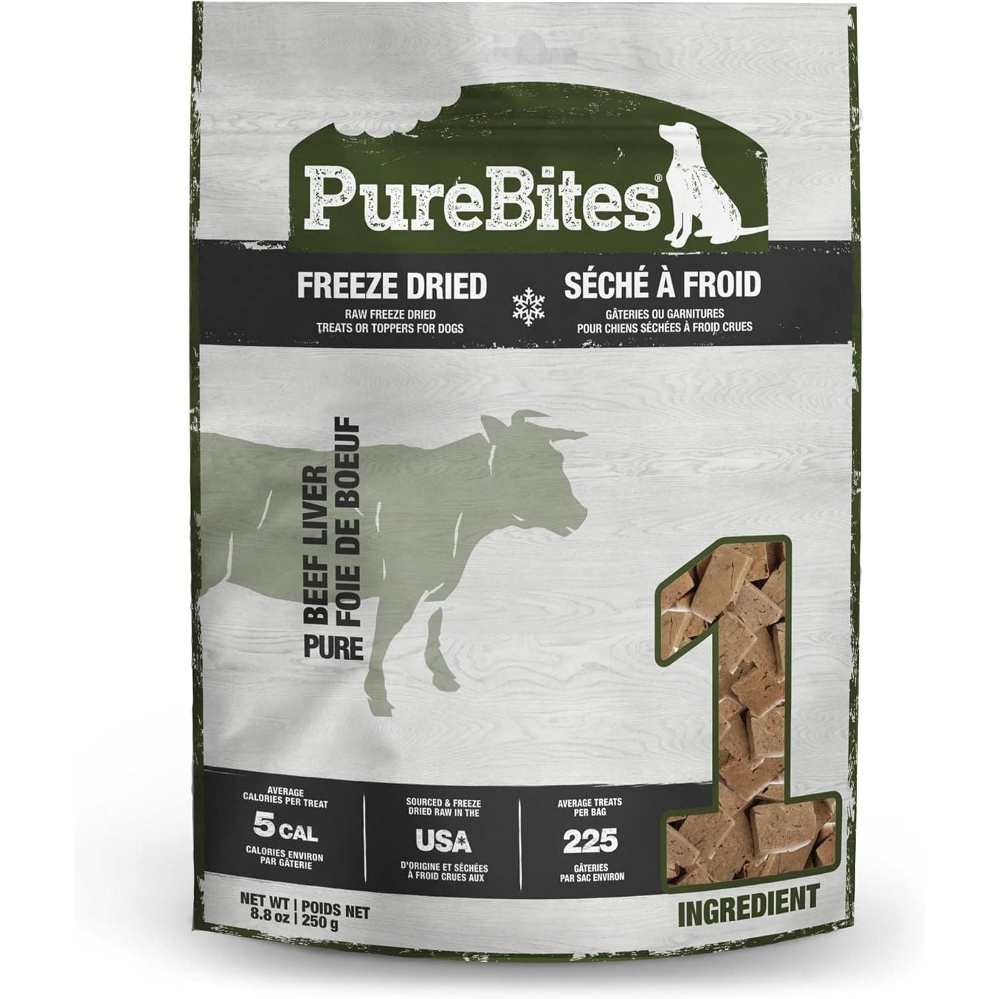 PureBites Beef Liver Freeze-Dried Dog Treats — Single Ingredient