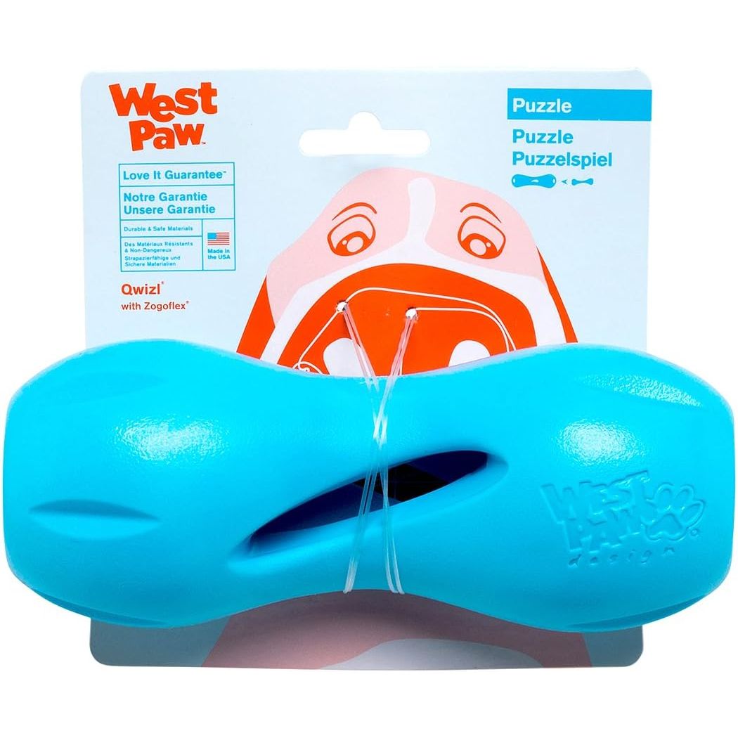 West Paw Zogoflex Qwizl Treat-Dispensing Chew Dog Toy — Large