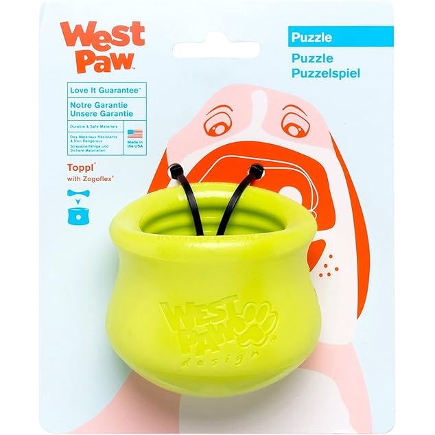 West Paw Zogoflex Toppl Treat Dispensing Puzzle Toy — Small