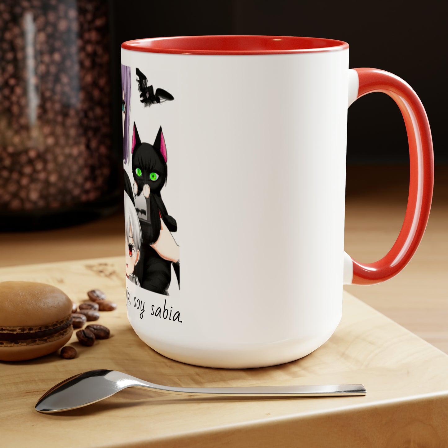 Two-Tone Coffee Mugs, 15oz
