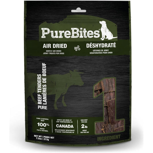PureBites Beef Tenders Jerky Treats for Dogs 7.5 oz