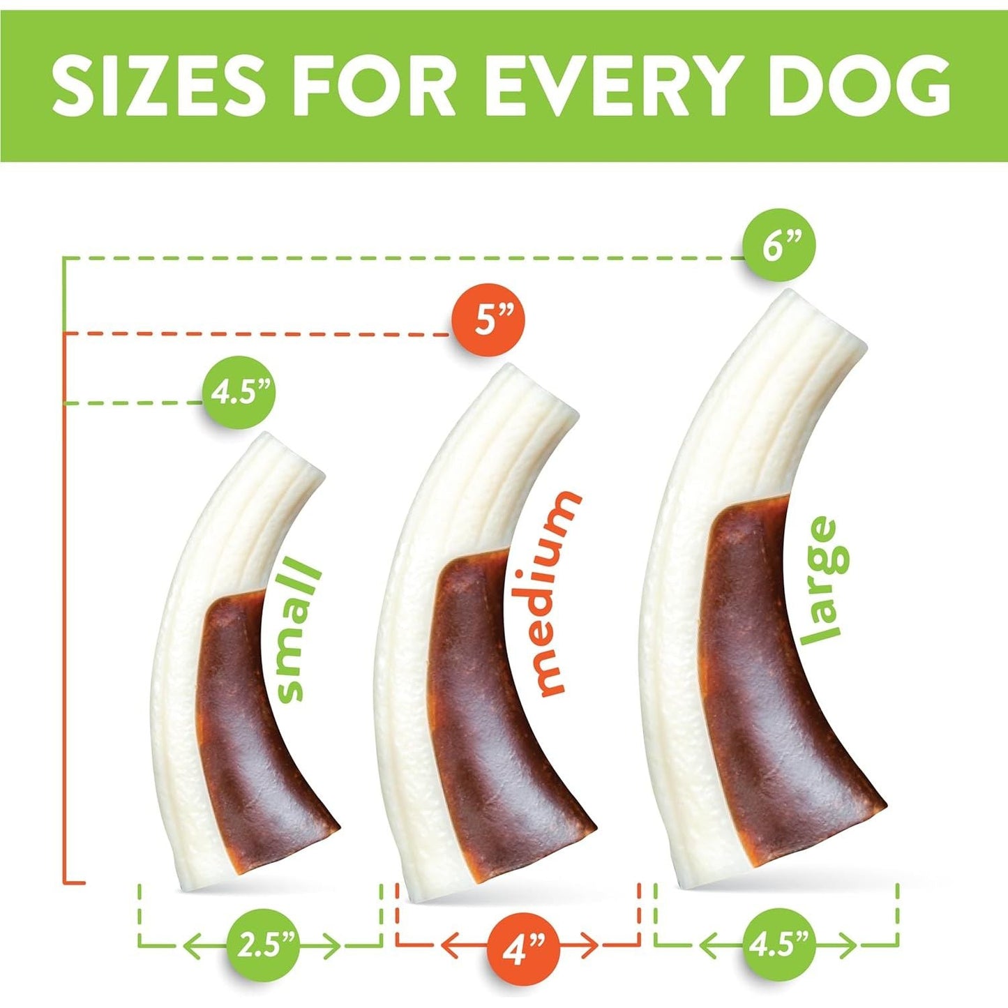 Spunky Pup Snack & Chew Antler Dog Chew Toy — Medium