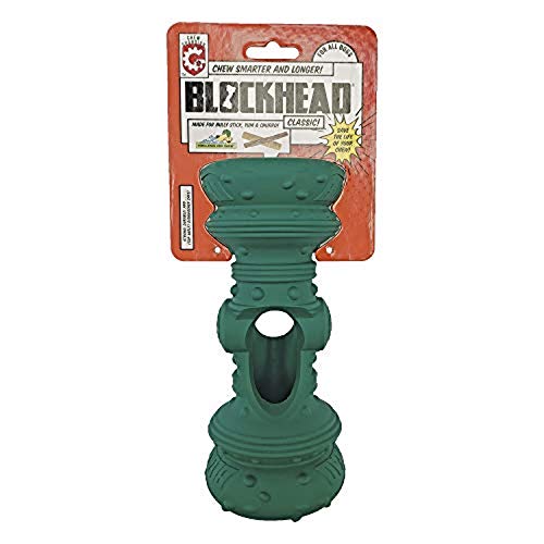 Himalayan Pet Supply Blockhead | Insert Chews | Chew Smarter | Chew Longer, Kelly Green