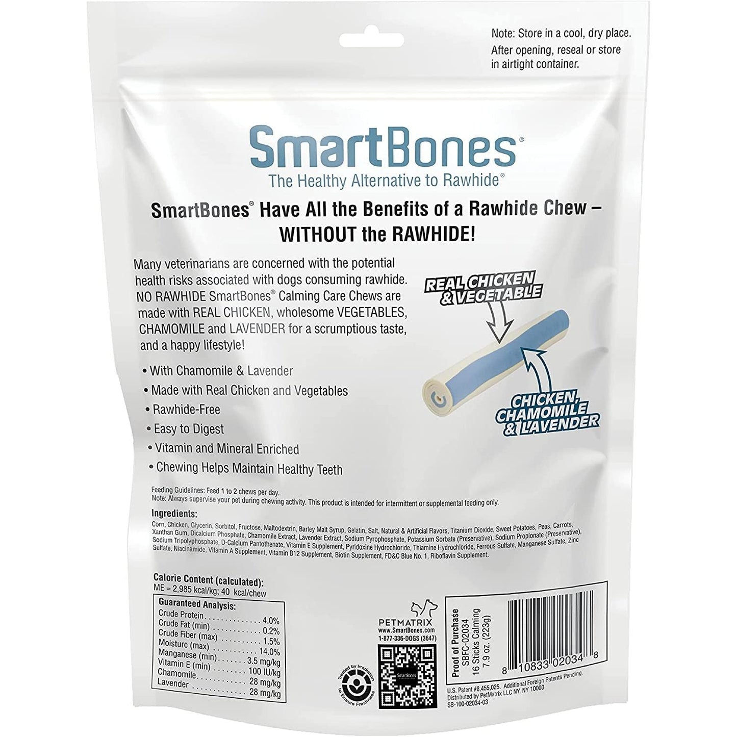 Smartbones Calming Care Chew Sticks for Dogs — 16 Count