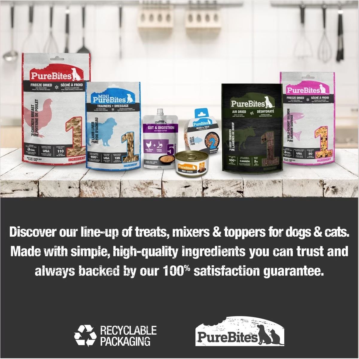 PureBites Chicken Food Topper for Dogs — Single Ingredient, 3 oz