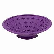 LickiMat Splash, Dog Slow Feeder Bowls Lick Mat Purple
