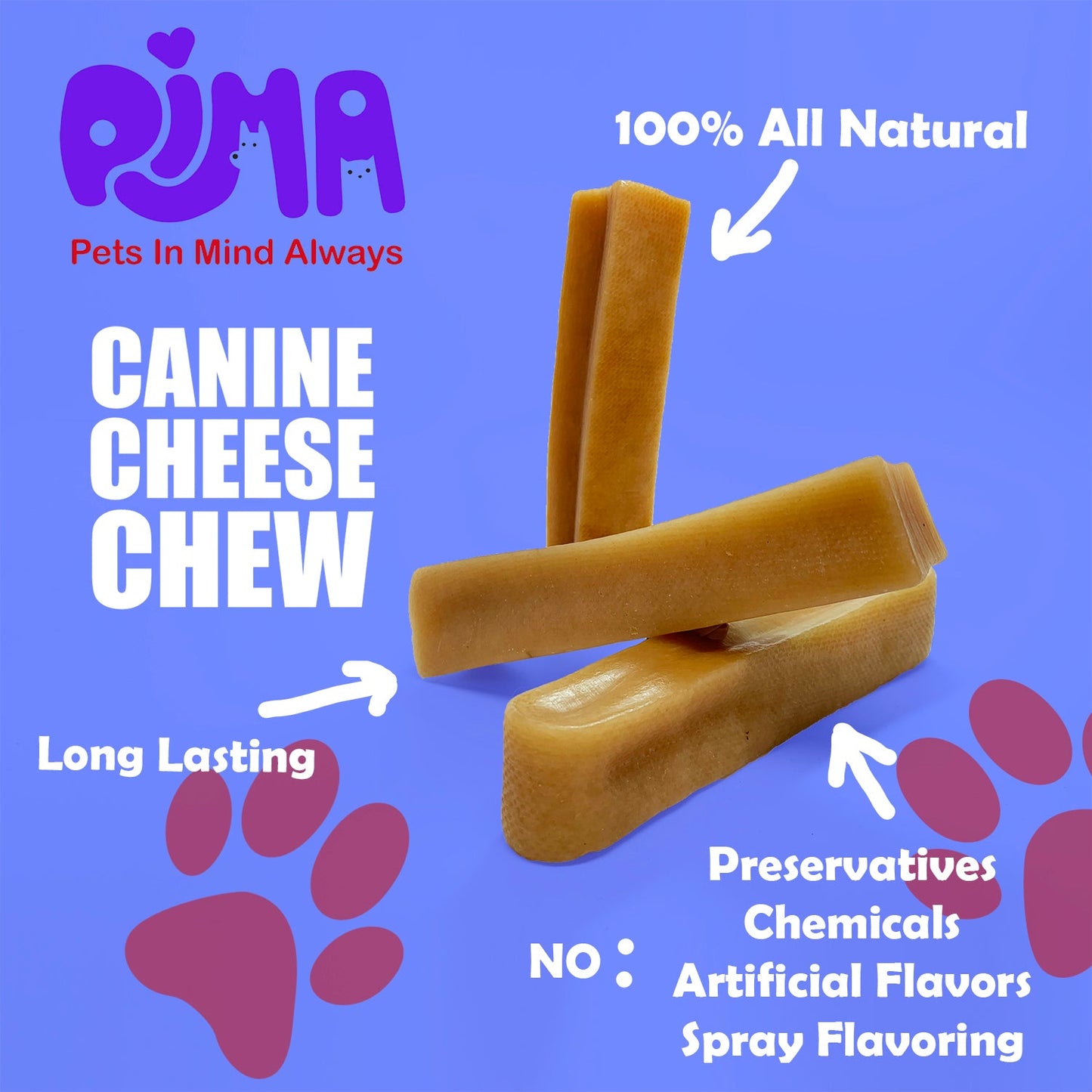 PIMA Canine Cheese Chew for Dogs - 1 Pounder Bag