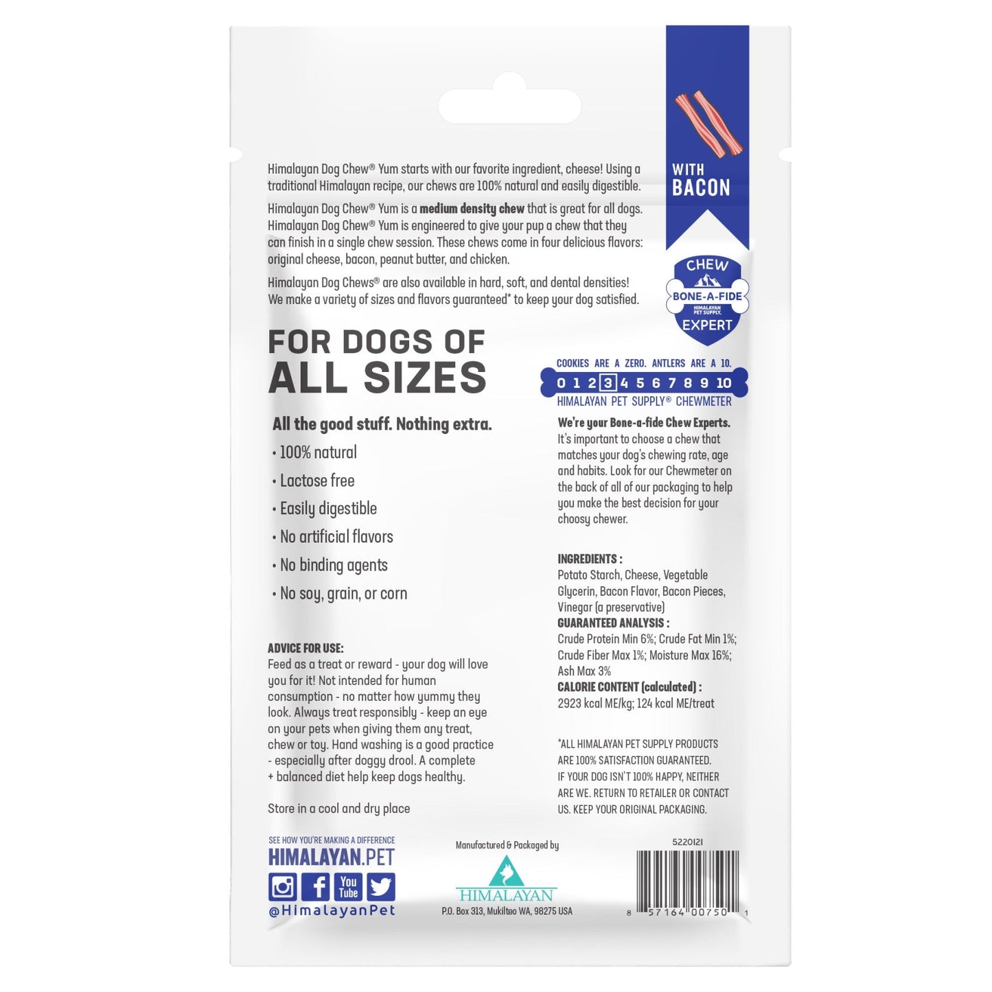 Himalayan Pet Supply yakyYum Himalaya  | Bacon Flavor