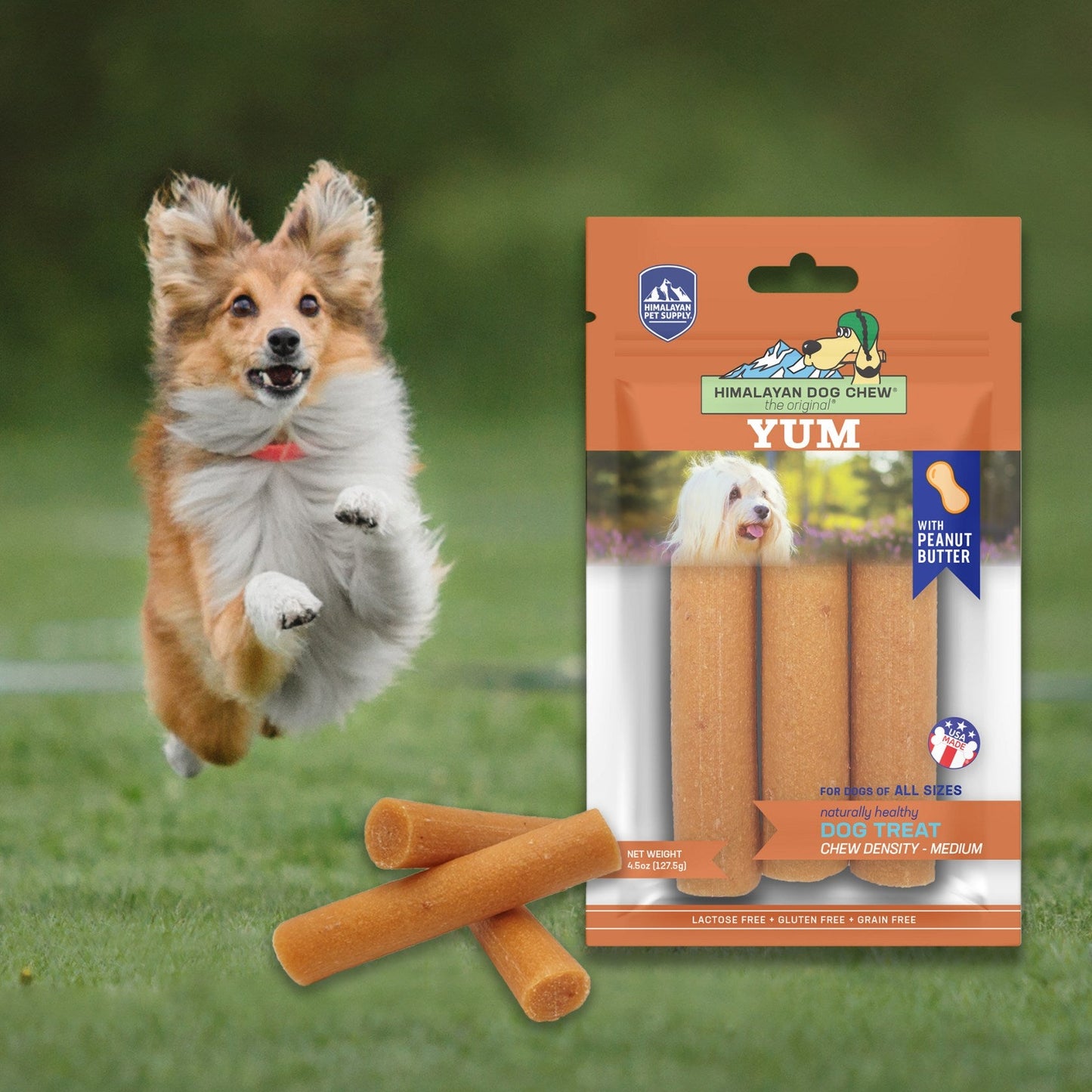 Himalayan Pet Supply yakyYum Himalaya Cheese Treats  | Peanut Butter