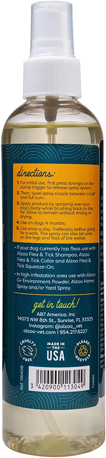 ALZOO Flea & Tick Repellent Spray for Dogs 8 oz.