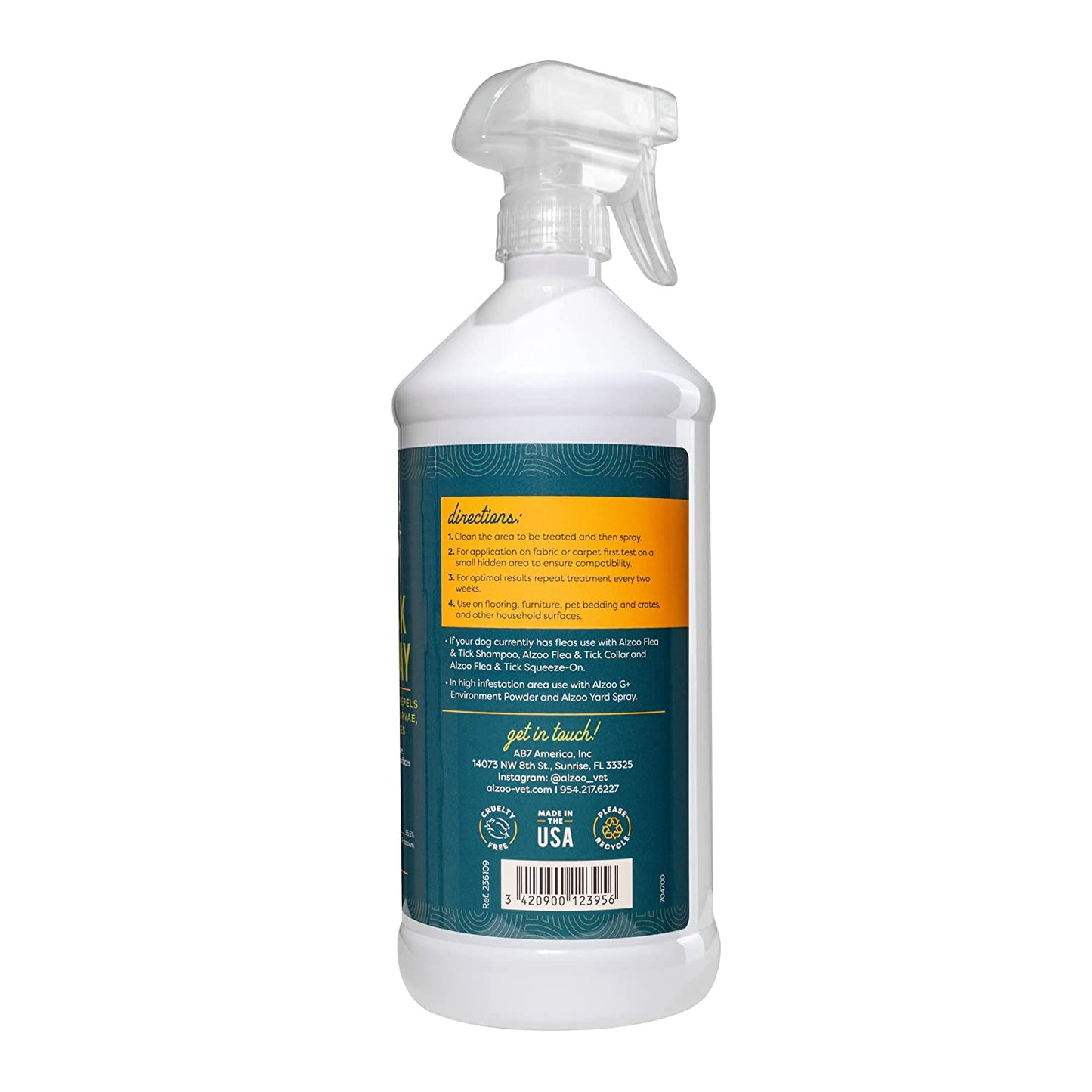ALZOO Natural Flea & Tick Home Spray 32oz