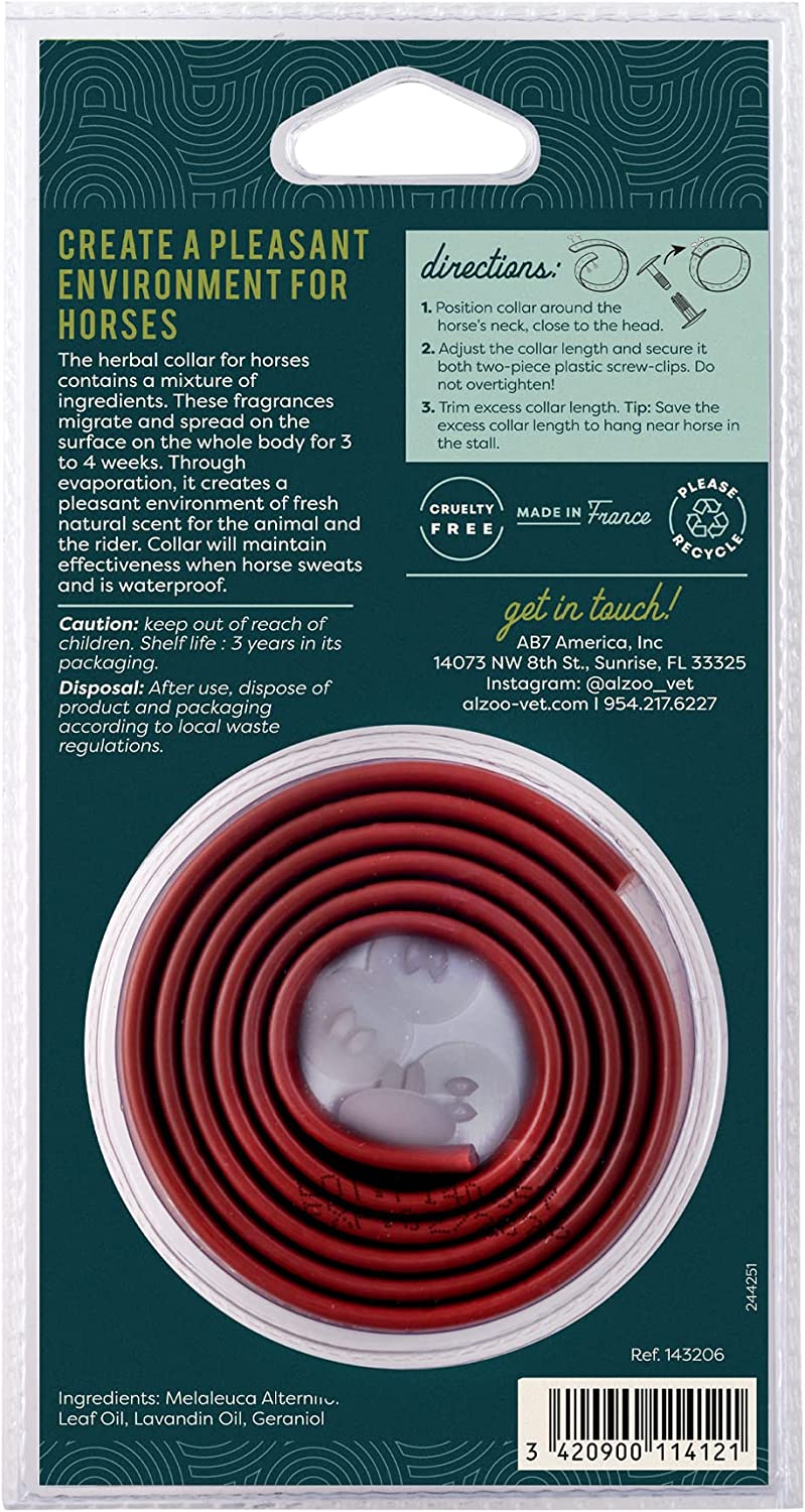 ALZOO Natural Herbal Fly Collar for Horses