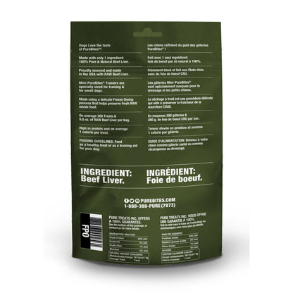 Mini PureBites Beef Liver Freeze-Dried Trainer Dog Treats