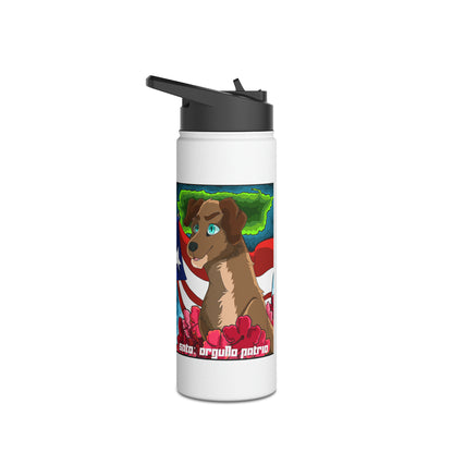 Manga - Botella de Stainless Steel - Perro y Bandera