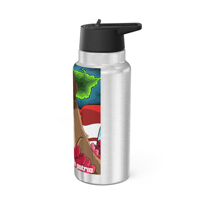 Manga - Tumbler de 32oz - Perro con bandera