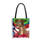 Manga - Tote Bag - Perro y bandera