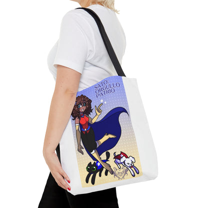 Manga - Bolso Tote (Niña y Bandera)