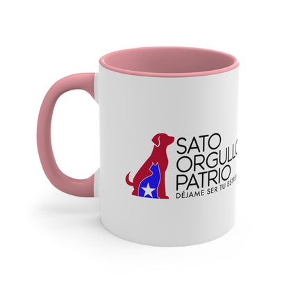 Déjame ser tu estrella - Taza de 11 oz - Perrito blanco