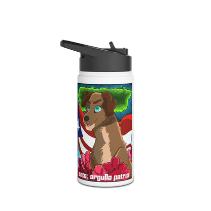 Manga - Botella de Stainless Steel - Perro y Bandera