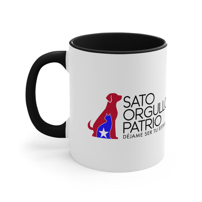 Déjame ser tu estrella - Taza de 11 oz - Perrito blanco