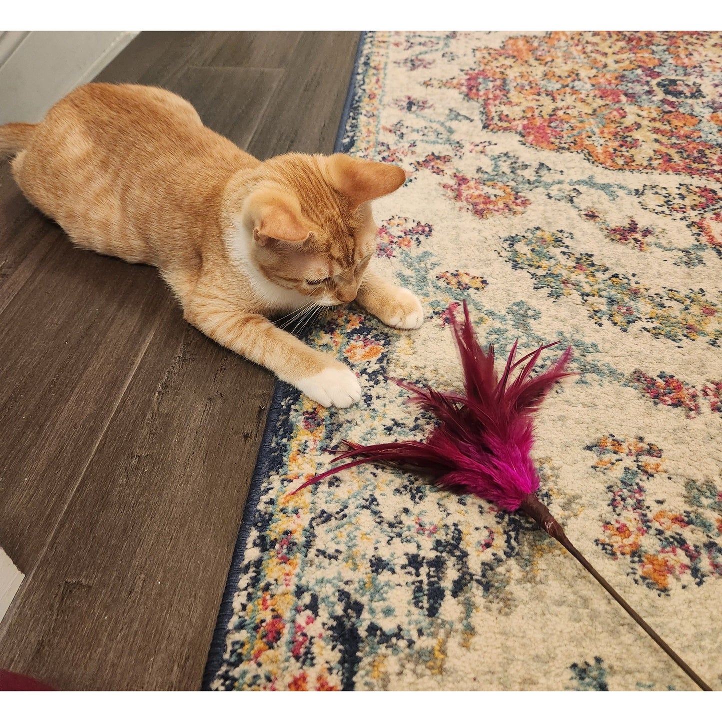 Go Cat 18" Kitty Duster Cat Wand Toy