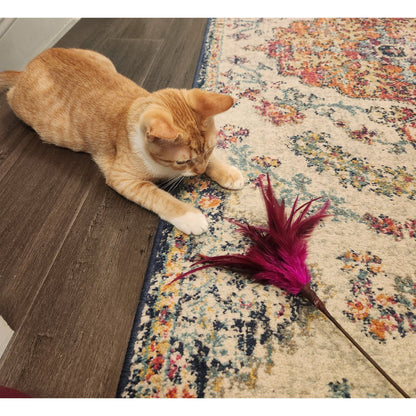 Go Cat 18" Kitty Duster Cat Wand Toy