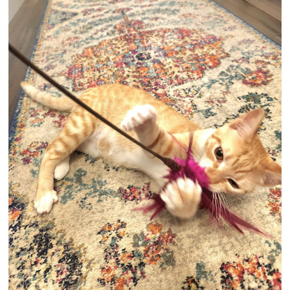 Go Cat 18" Kitty Duster Cat Wand Toy