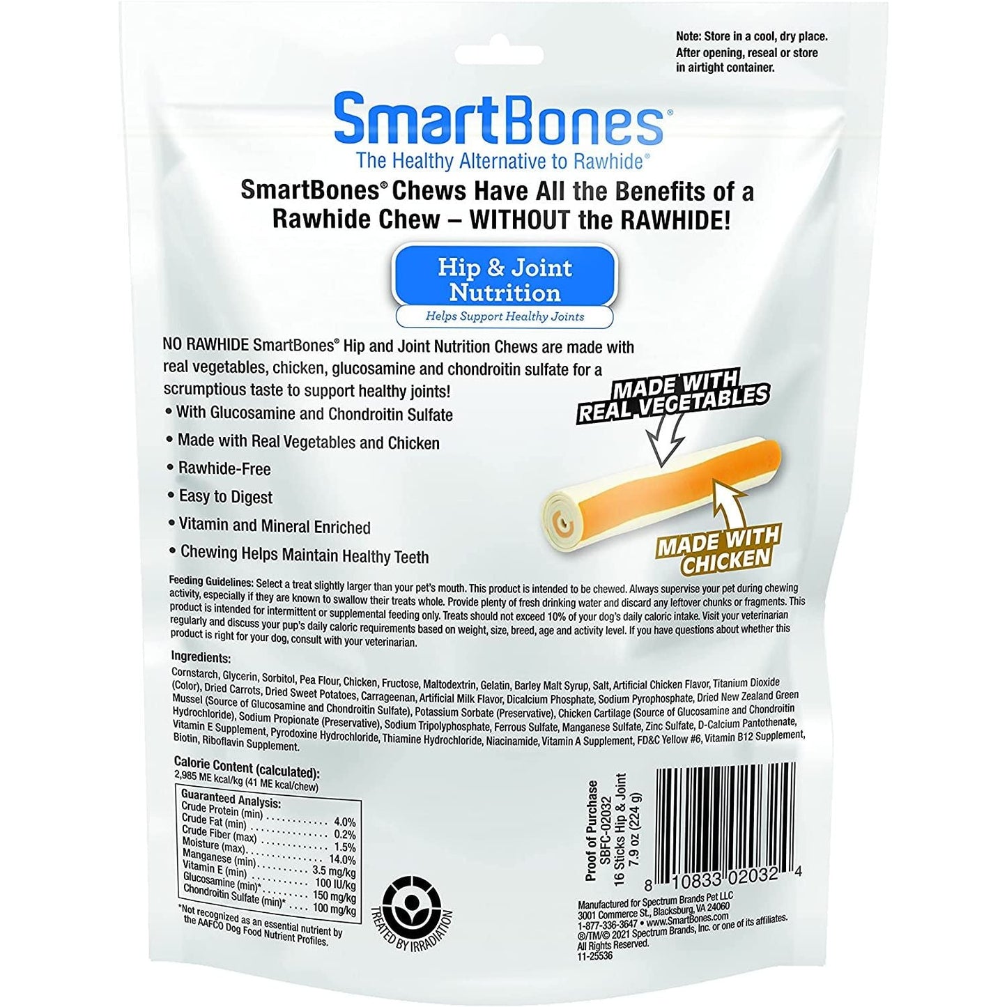 Smartbones Hip & Joint Care Chew Sticks for Dogs — 16 Count