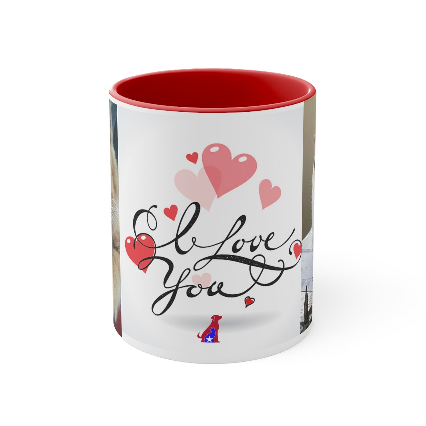 Sato Orgullo Patrio -  Gatos de San Valentín (Taza de 11oz)