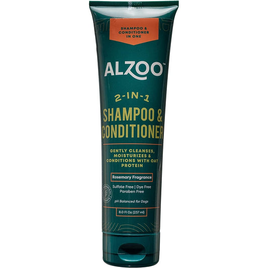 ALZOO 2-in-1 Nourishing Shampoo & Conditioner for Dogs — 8 oz