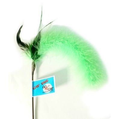 Go Cat 18" Cat Tail Cat Wand Toy