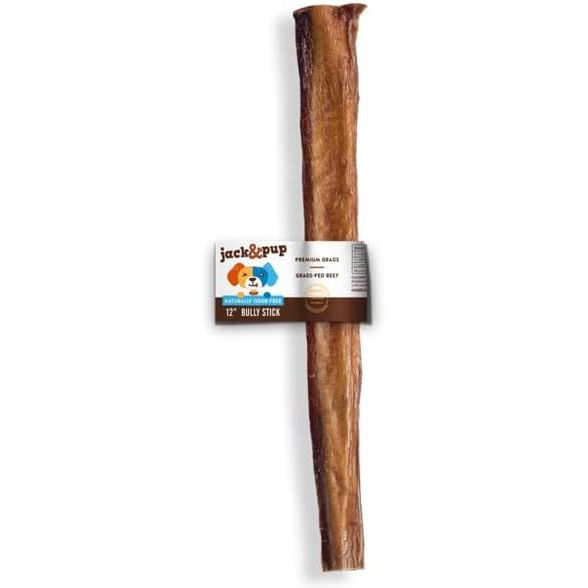 Jack & Pup Premium Odor-Free Bully Sticks — Single Ingredient