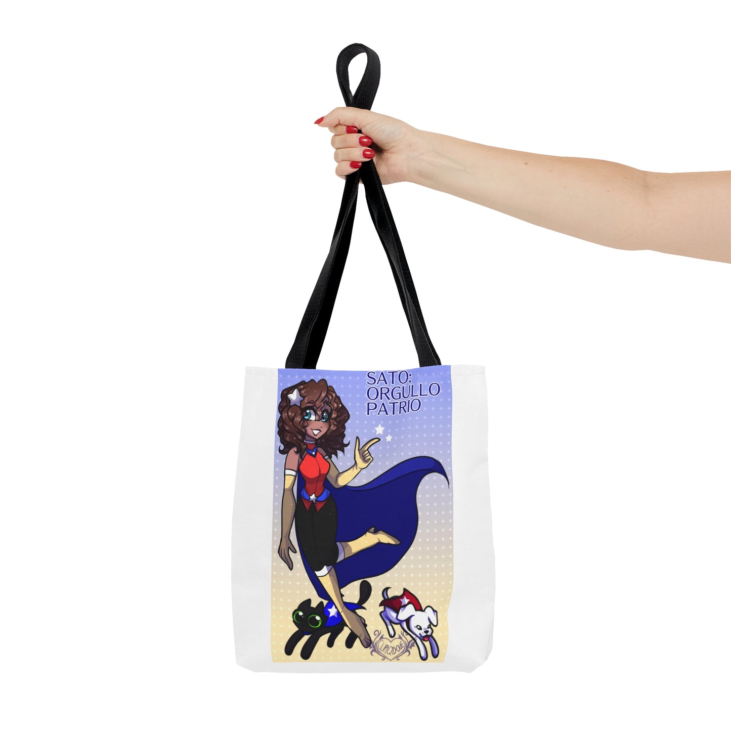 Manga - Bolso Tote (Niña y Bandera)