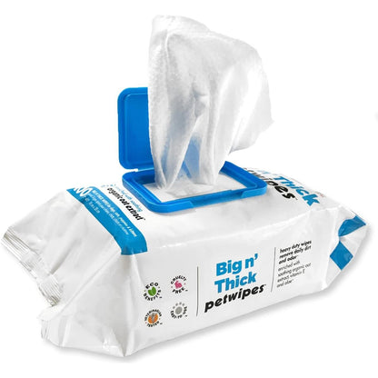 Petkin Big N' Thick Pet Wipes for Dogs & Cats — 100 ct