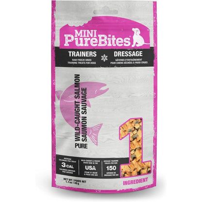 Mini PureBites Salmon Freeze-Dried Trainer Dog Treats — 1.7 oz