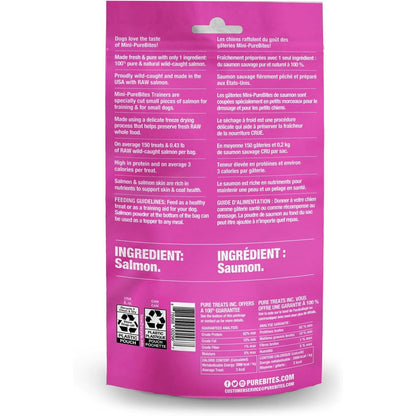 Mini PureBites Salmon Freeze-Dried Trainer Dog Treats — 1.7 oz
