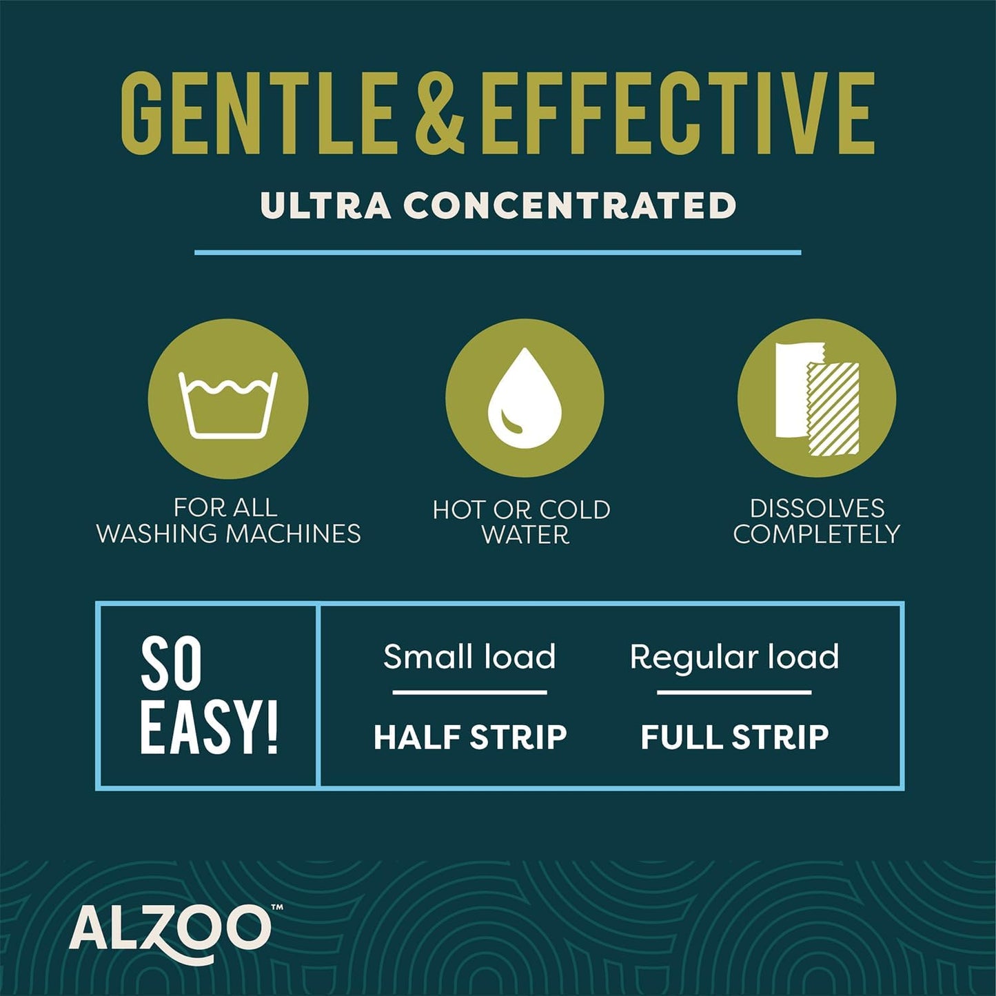 ALZOO Pet Laundry Detergent Strips — Hypoallergenic, 12 Strips