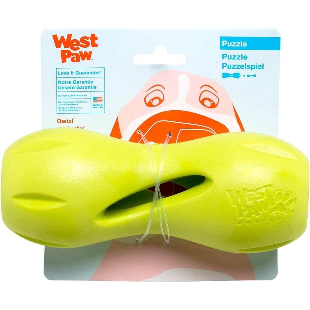 West Paw Zogoflex Qwizl Treat-Dispensing Chew Dog Toy — Large