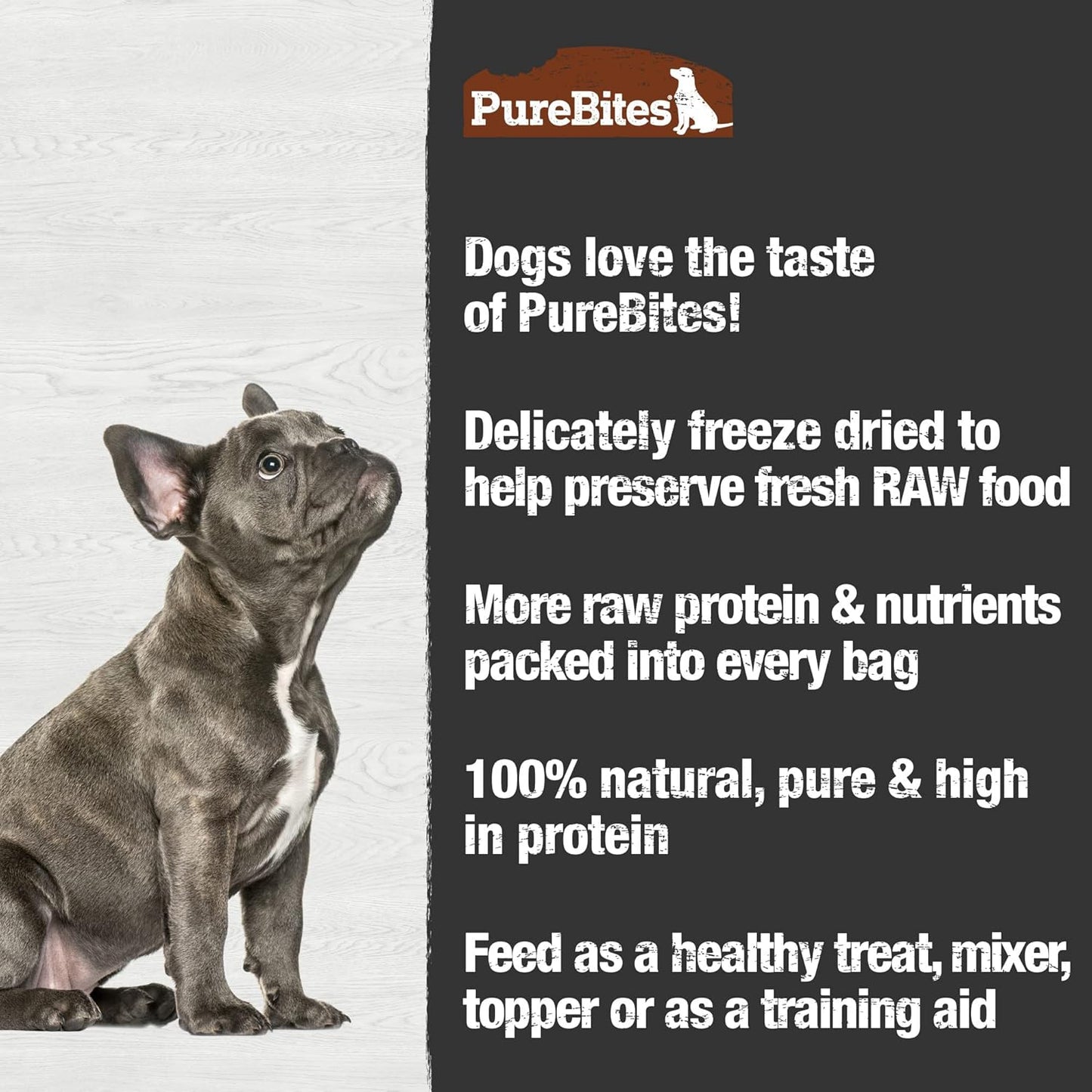 PureBites Turkey Freeze-Dried Dog Treats — Single Ingredient, 2.47 oz