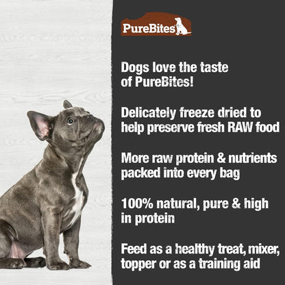PureBites Turkey Freeze-Dried Dog Treats — Single Ingredient, 2.47 oz