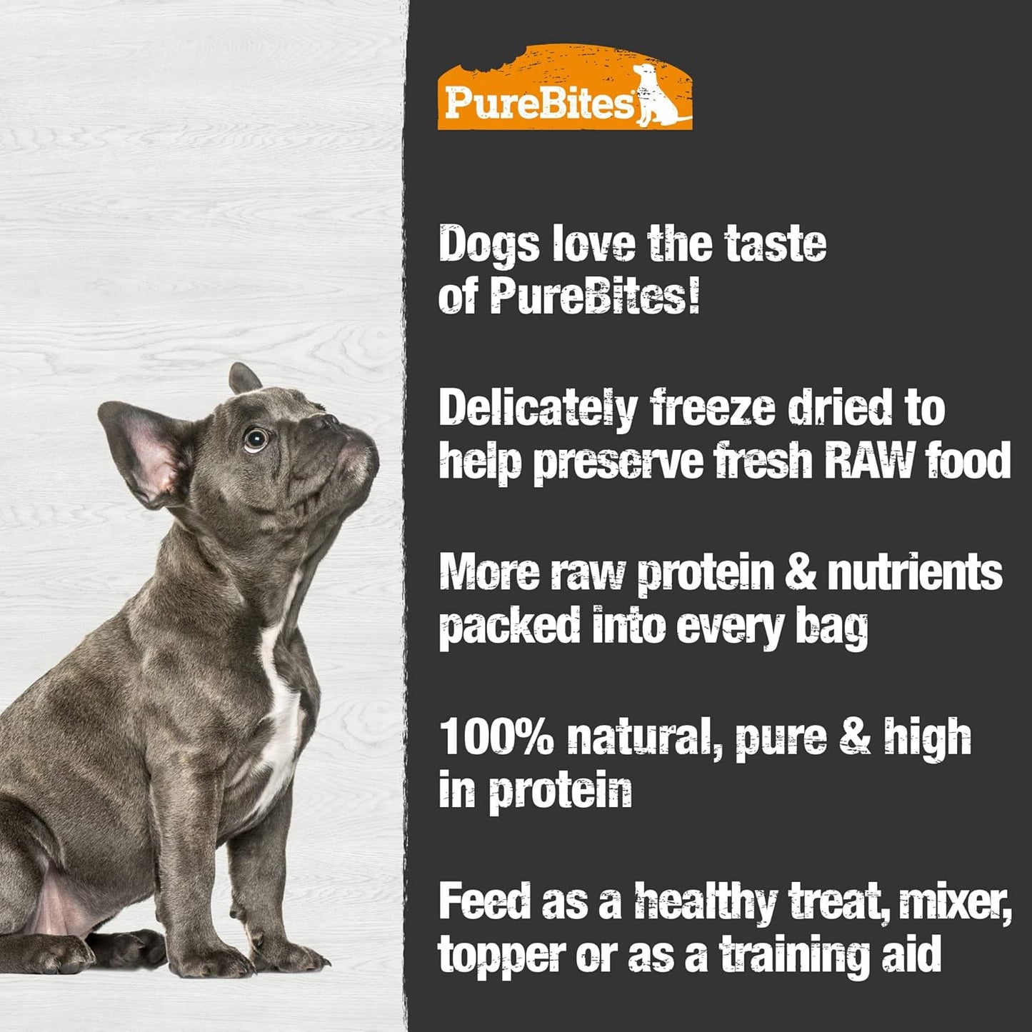 PureBites Duck Liver Freeze-Dried Dog Treats — Single Ingredient, 2.6 oz