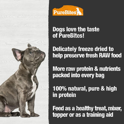 PureBites Duck Liver Freeze-Dried Dog Treats — Single Ingredient, 2.6 oz