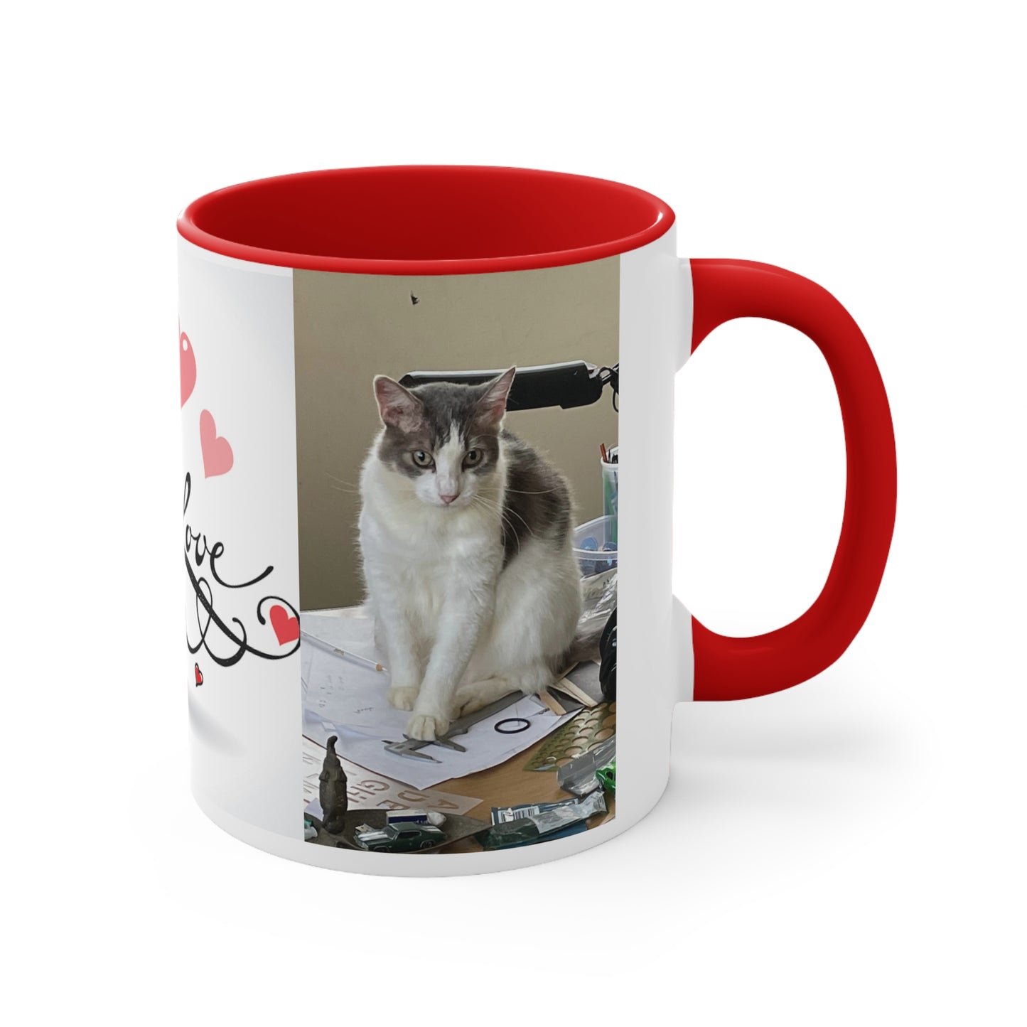 Sato Orgullo Patrio -  Gatos de San Valentín (Taza de 11oz)