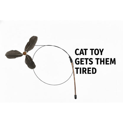 WOOZAPET Kitty Spinner Feather Cat Toy