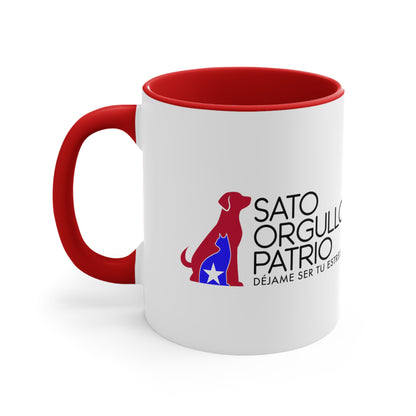 Déjame ser tu estrella - Taza de 11 oz - Perrito blanco