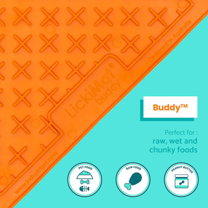 LickiMat Classic Buddy Slow Feeder Lick Mat for Dogs
