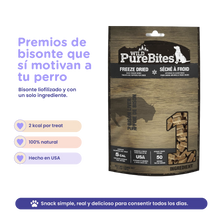 PureBites Wild Bison Freeze-Dried Dog Treats — Single Ingredient, 2.1 oz